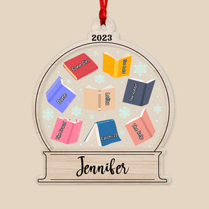 Book Lover-Personalized 2 Layer Mix Ornament-Gift For Book Lover- Christmas Gift - Ornament - GoDuckee