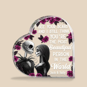 Personalized Gifts For Couple Plaque You're The Most Beautiful Person 02kaqn141223 - Shaped Plaques - GoDuckee