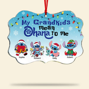 Grandparents-Personalized Medallion Acrylic Ornament- Gift For Family- Christmas Gift- PW-MALGDK- 05htqn021123 - Ornament - GoDuckee