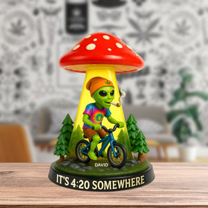 Funny Alien Acrylic Plaque Personalized Gifts For Smoker 01totn200525 - Shaped Plaques - GoDuckee