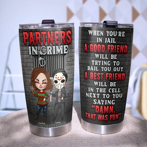 Partners In Crime-Personalized Tumbler- Gift For Besties- TZ-TCTT-04pgqn030823hh - Tumbler Cup - GoDuckee