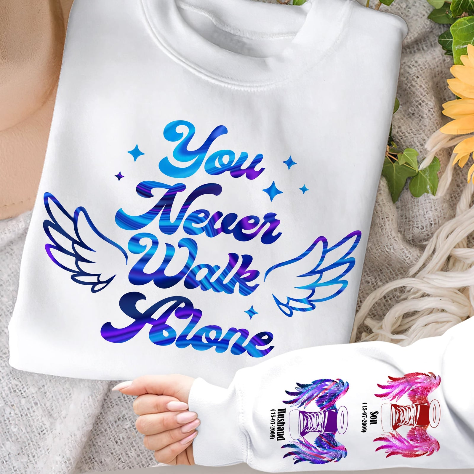 Personalized Gifts For Mom Shirt 01hutn240225 You Never Walk Alone - AOP Products - GoDuckee
