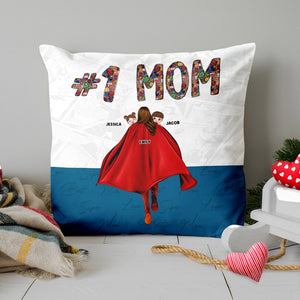 Personalized Gifts For Mom Pillow Number One Mom 03QHPU160224HH Mother's Day Gifts - Pillows - GoDuckee