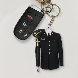 Military Uniform - Personalized Keychain - mixacqn091223 - Keychains - GoDuckee