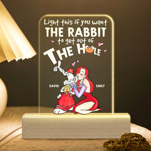 Personalized Gifts For Couple LED Light Light The Rabbit 04qhqn310124 - Led Lights - GoDuckee