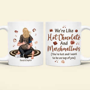 Personalized Gifts For Couple Coffee Mug We're Like Hot Chocolate - Coffee Mugs - GoDuckee