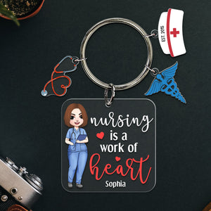 Personalized Gifts For Nurse Keychain 05pgqn210624hh - Keychains - GoDuckee