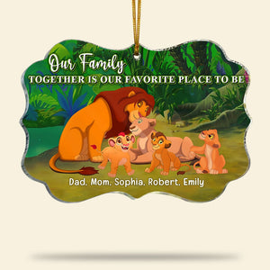 Together Is Our Favorite Place To Be-Personalized Medallion Acrylic Ornament PW-01ohqn171123 - Ornament - GoDuckee