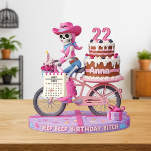 Personalized Birthday Gifts For Friend Acrylic Plaque, Funny Cowgirl Skull 04tgtn230625 - Shaped Plaques - GoDuckee