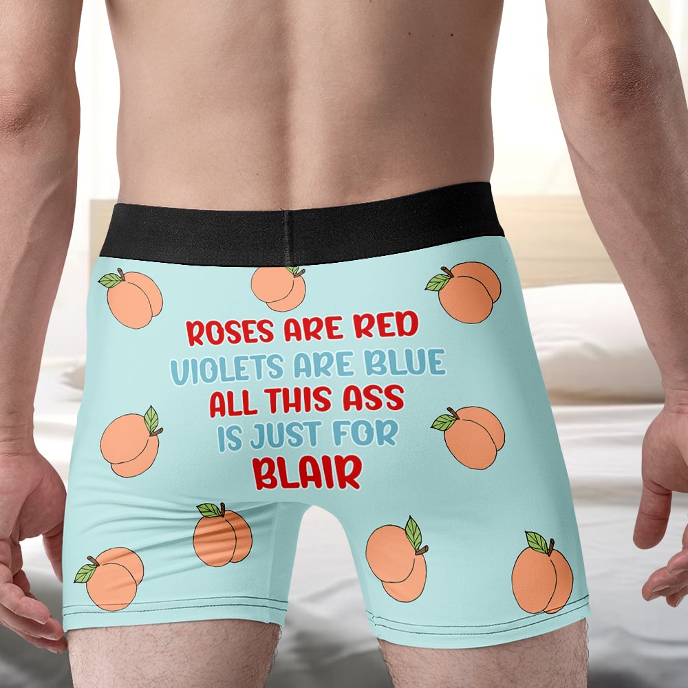 Personalized Gifts For Men Boxer Briefs All This Ass Is Just For You - Boxer Briefs - GoDuckee