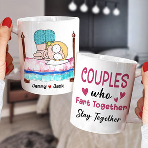 Couples Who Fart Together - Personalized Couple Mug - Gift For Couple - Coffee Mug - GoDuckee