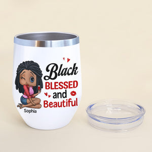 Black Blessed And Beautiful Personalized Coffee Mug 03HTTN270723HH-02 - Coffee Mug - GoDuckee