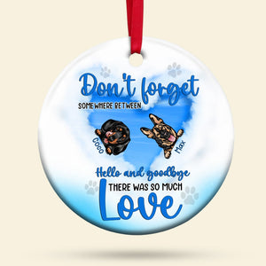 Dog, Dogs Come into Our Lives and Leave Paw Prints on Our Hearts, Personalized Ornament, Christmas Gifts For Dog Lovers - Ornament - GoDuckee