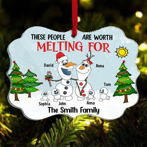 Personalized Family Medallion Acrylic Ornament, Christmas Gift, 05HTTN190723HA - Ornament - GoDuckee