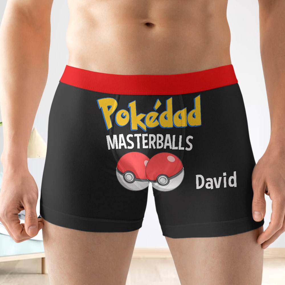 Personalized Gifts For Him Men's Boxers Masterballs 01OHTN150124 Valentine's Gifts For Husband - Boxers & Briefs - GoDuckee
