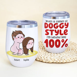 I'm Behind You 100%-Gift For Couple-Personalized Coffee Mug-Funny Couple - Coffee Mug - GoDuckee