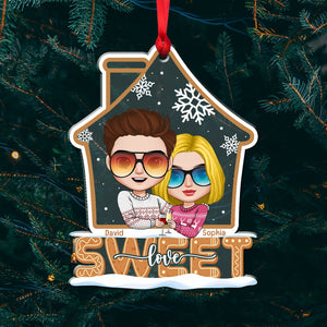 Home Sweet Love - Personalized Ornament - Gift For Couples - Christmas Gift - Ornament - GoDuckee