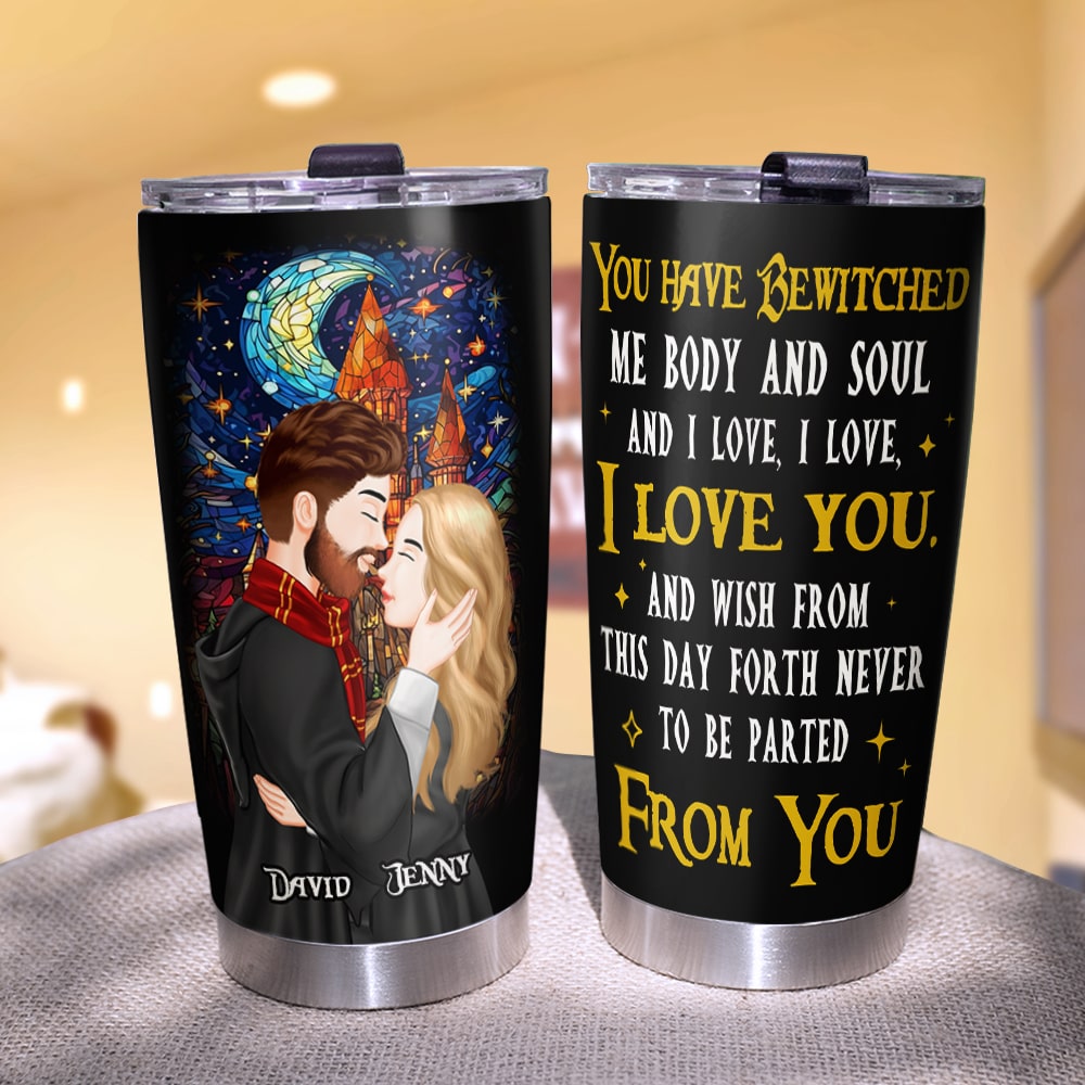 Personalized Gifts For Couple Tumbler I Wish Never To Be Parted From You 03httn160224 - Tumbler Cups - GoDuckee