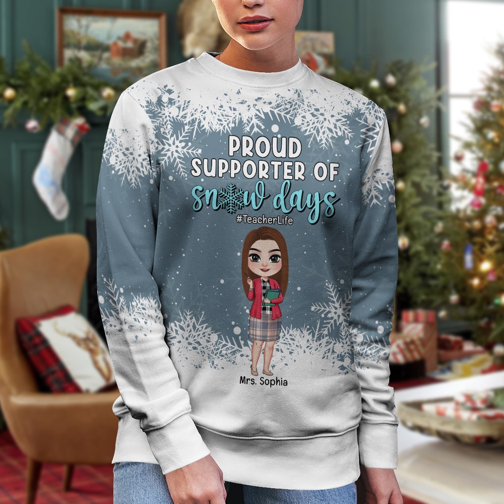 Proud Supporter Of Snow Days-Personalized 3D AOP Shirt 3DAP-04qhqn131023hh - AOP Products - GoDuckee