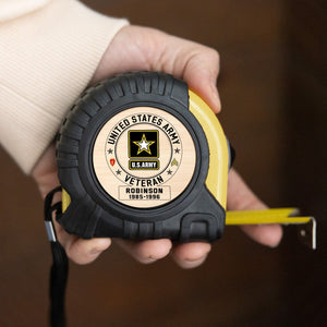 Custom Military Branches Gifts For Veteran Tape Measure 03qhqn040724 - Tape Measures - GoDuckee