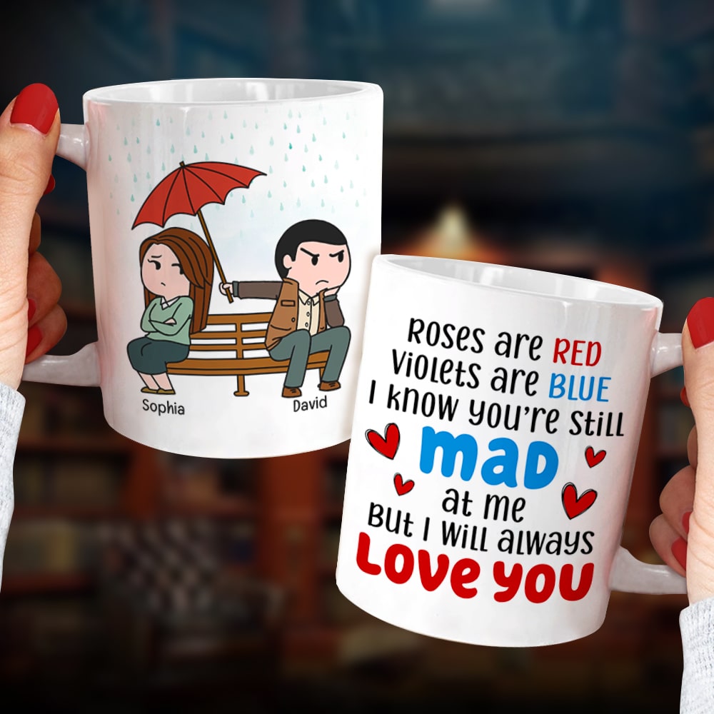 I Will Always Love You- Gift For Couple-Personalized Coffee Mug- Couple Coffee Mug - Coffee Mug - GoDuckee