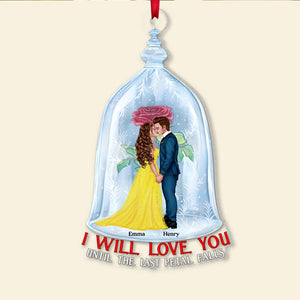 Couple, Till The Last Petal Falls, Personalized Ornament, Christmas Gifts For Couple, 01OHPO201023PA - Ornament - GoDuckee