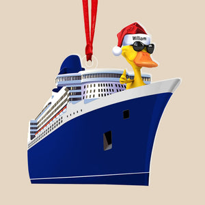 Cruise Ducks-Personalized Ornament - Custom Shape Ornament -Gift For Christmas- Duck Ornament - Ornament - GoDuckee