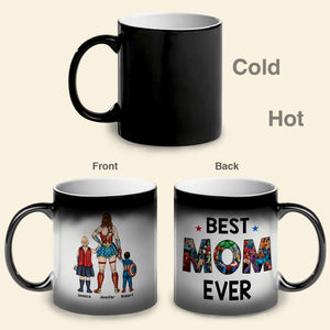 Personalized Gifts For Mom Coffee Mug Happy Best Mom Ever 011QHQN290324PA - Coffee Mugs - GoDuckee