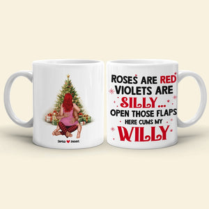 Couple, Roses Are Red Here, Personalized Coffee Mug, Christmas Gifts For Couple - Coffee Mug - GoDuckee