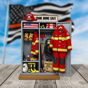 Firefighter Personal Locker Plaque - Personalized Gifts For Firefighter 06qhtn290525 - Shaped Plaques - GoDuckee