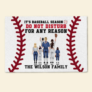 It's Baseball Season, Personalized Doormat For Baseball Family, Gift For Family - Doormat - GoDuckee