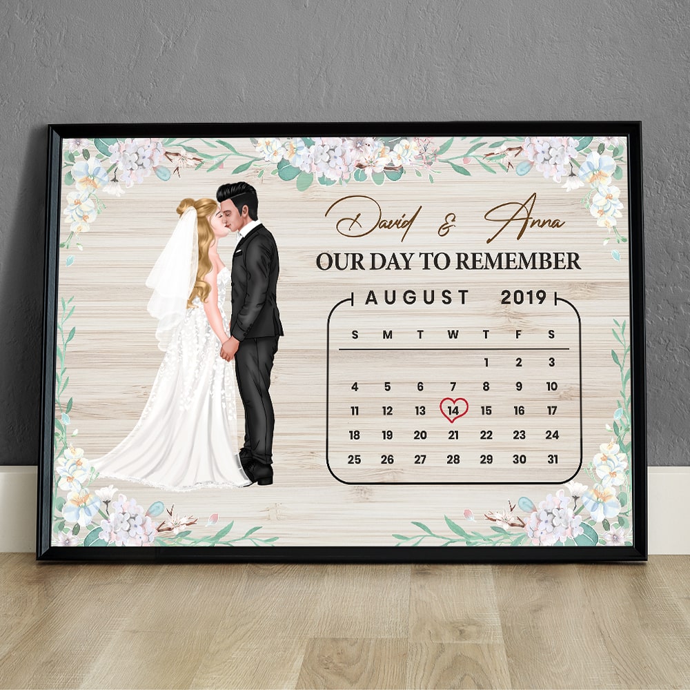 Personalized Gift For Couple Canvas Print Our Day To Remember 02QHPU040124PA - Poster & Canvas - GoDuckee