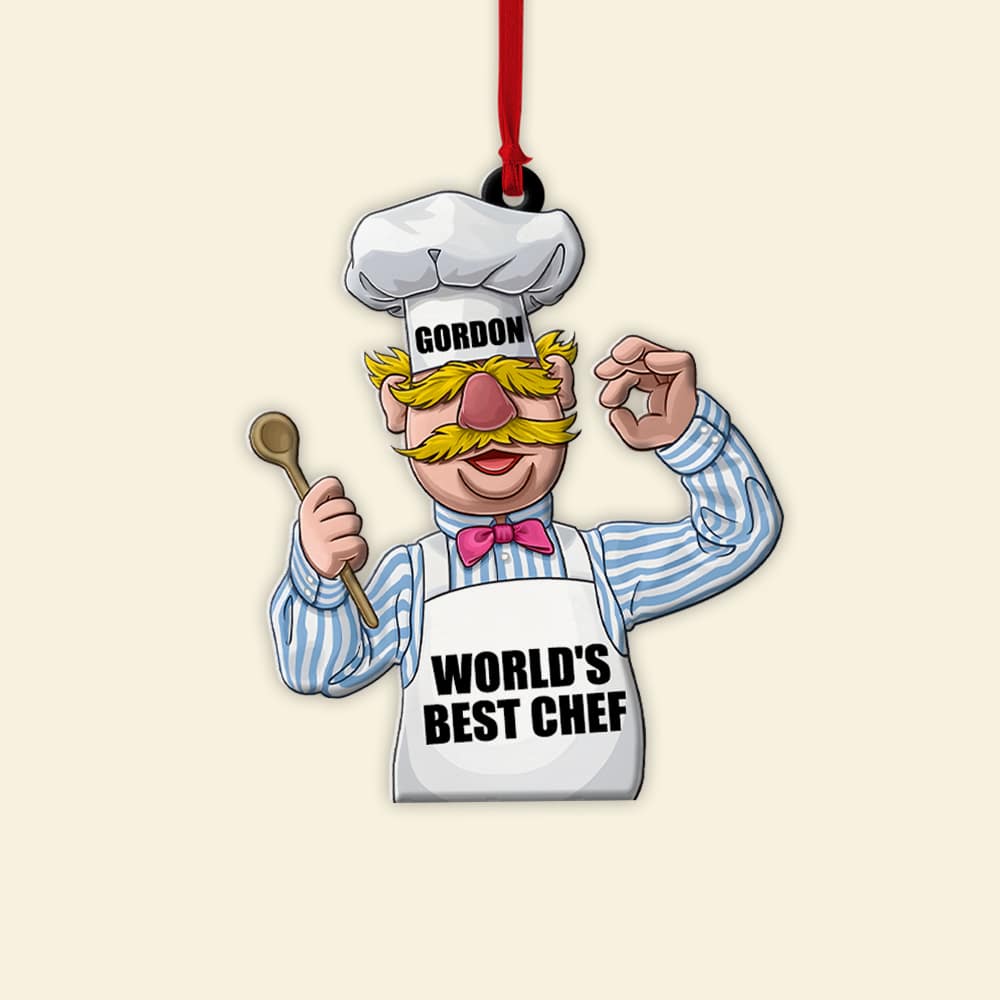 Personalized Chef Ornament Personalized Gifts for Aspiring Chefs