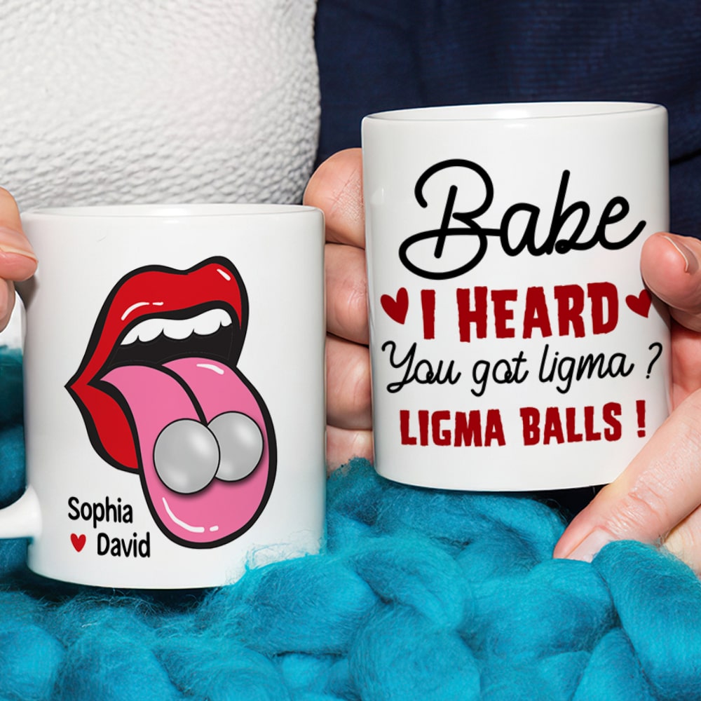 Babe, You Got Ligma Balls? Personalized Coffee Mug- Gift For Couples - Funny Couple Mug - Coffee Mug - GoDuckee
