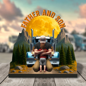 Dad Truck Plaque - Personalized Gifts For Dad 04ohtn210525 - Shaped Plaques - GoDuckee