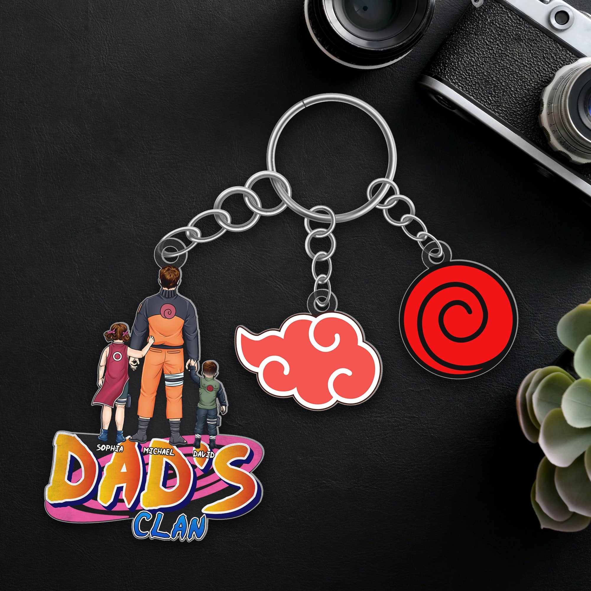 Personalized Gifts For Dad Keychain 02qhqn220524pa Father's Day - Keychains - GoDuckee