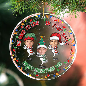 Custom Photo Gifts For Dad Christmas Ornament 03ohtn151024 - Ornament - GoDuckee