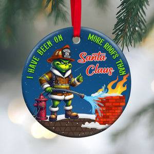 Personalized Gifts For Firefighter Ornament How The Firefighter Saved Christmas 04qhtn311024 - Ornament - GoDuckee