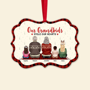 Our Grandkids Stole Our Hearts-Personalized Medallion Acrylic Ornament- PW 05htqn220923tm - Ornament - GoDuckee