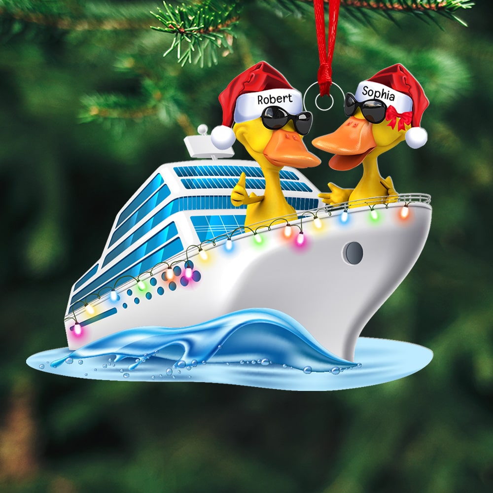 Cruising Duck-Personalized Ornament -PW-CSO-ACRYLIC-01qhqn300923 - Ornament - GoDuckee