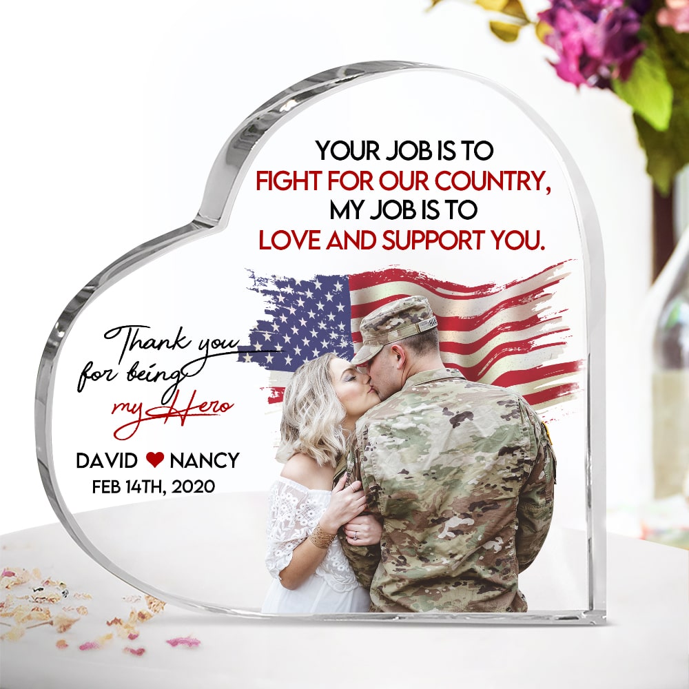 Military Couples, My Job Is To Love And Support You, Personalized