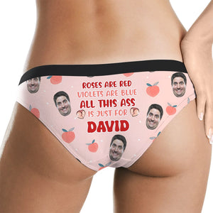 Personalized Gifts For Her Women Briefs All This Ass Is Just For You - Boxer Briefs - GoDuckee