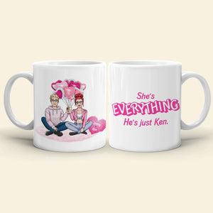 The Couple, She's Everything, Personalized Coffee Mug, Gift For Couple, 05HTPO041223HH - Coffee Mug - GoDuckee