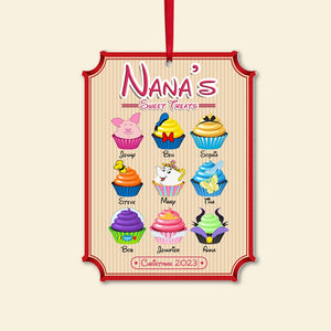 Grandma, Nana's Sweet Treats, Personalized Ornament, Christmas Gifts For Grandma, 03OHPO251023 - Ornament - GoDuckee