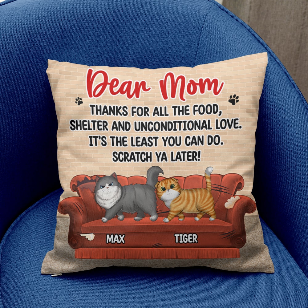 Personalized Gifts For Cat Lovers Pillow Scatch Ya Later - Pillows - GoDuckee