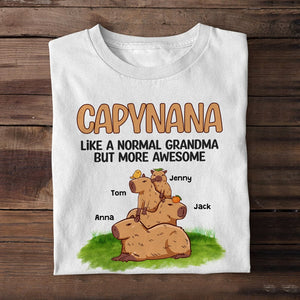 Capynana Like A Normal Grandma But More Awesome, Personalized Shirt, Gift For Mother/Grandma - Shirts - GoDuckee