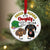 Proud Member Of The Naughty List Personalized Ceramic Circle Ornament, Christmas Gift For Dog Lover - Ornament - GoDuckee