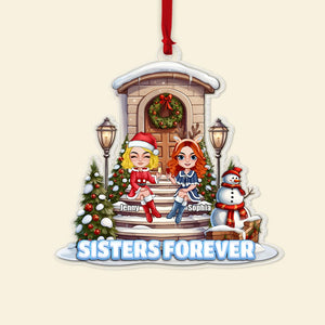 Friendship, Sisters Forever, Personalized Ornament, Christmas Gifts For Friends - Ornament - GoDuckee