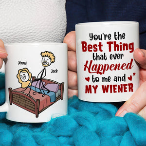 Couple, You’re The Best Thing That Ever Happened To Me, Personalized Mug, Couple Mug - Coffee Mug - GoDuckee