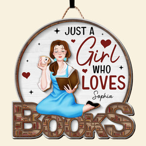 Personalized Gifts For Book Lovers Wood Sign Just A Girl 04qhqn200224pa - Wood Signs - GoDuckee